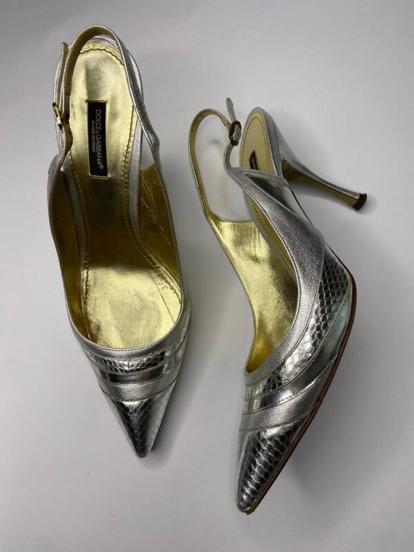 Dolce & Gabbana silver Slingback 7