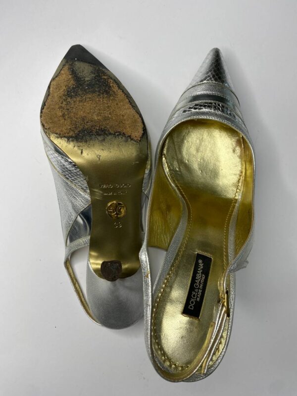 Dolce & Gabbana silver Slingback 5
