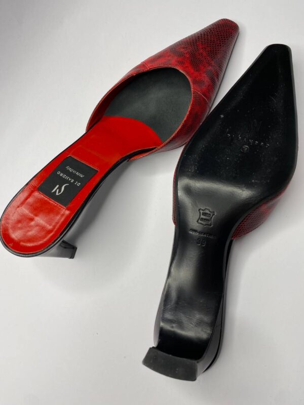 Si di Sandro red mules 2
