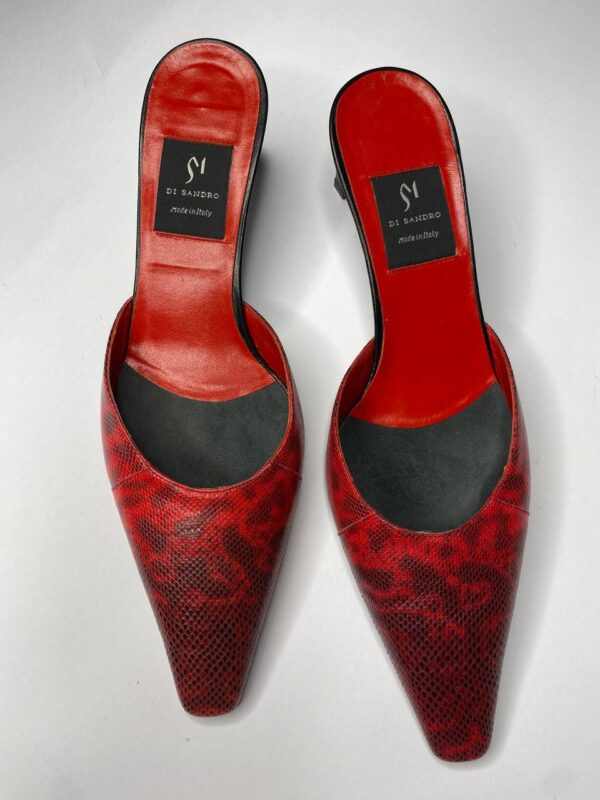 Si di Sandro red mules