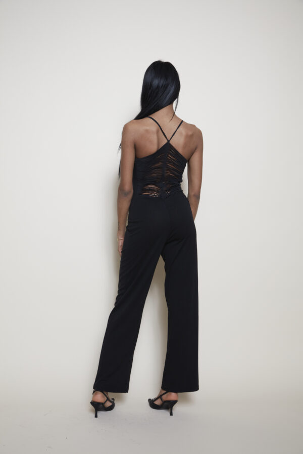 La Perla black jumpsuit back