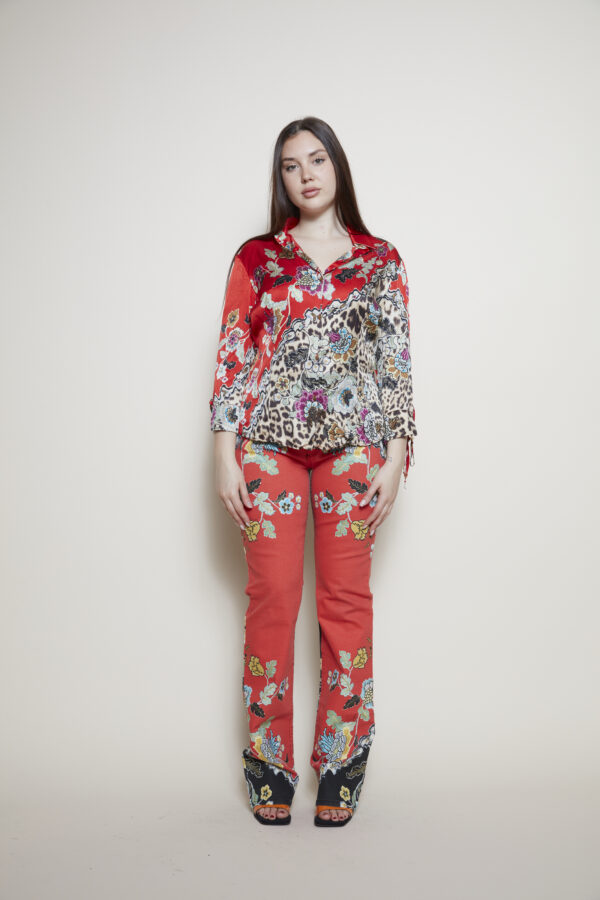 Roberto Cavalli S/S 2003 shirt and pant front
