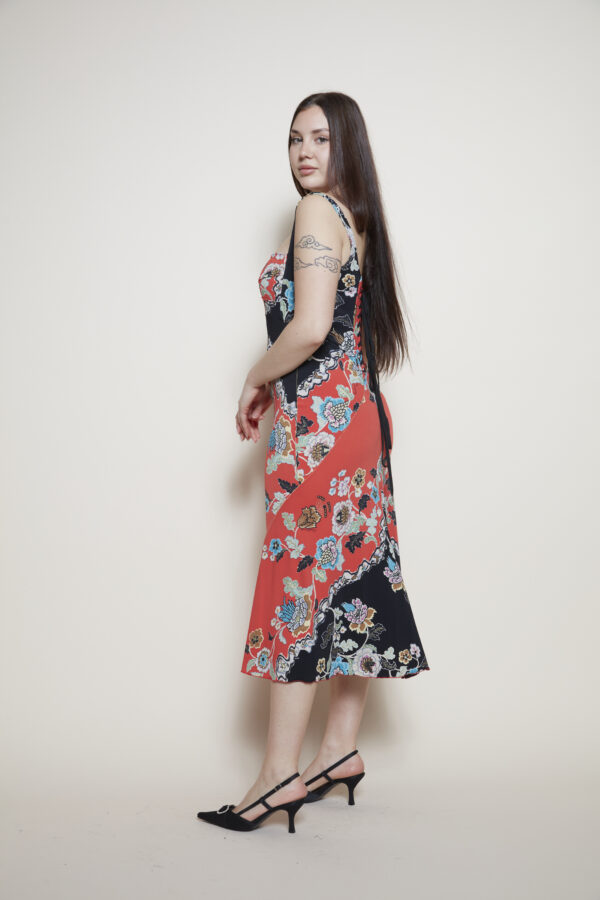 Roberto Cavalli Midi dress with ties side