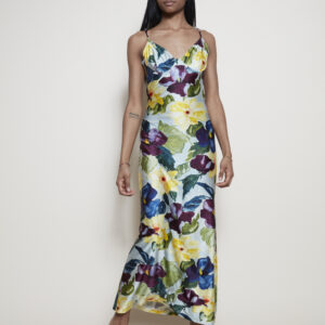 Mariella Burani Vintage maxi dress with floral print
