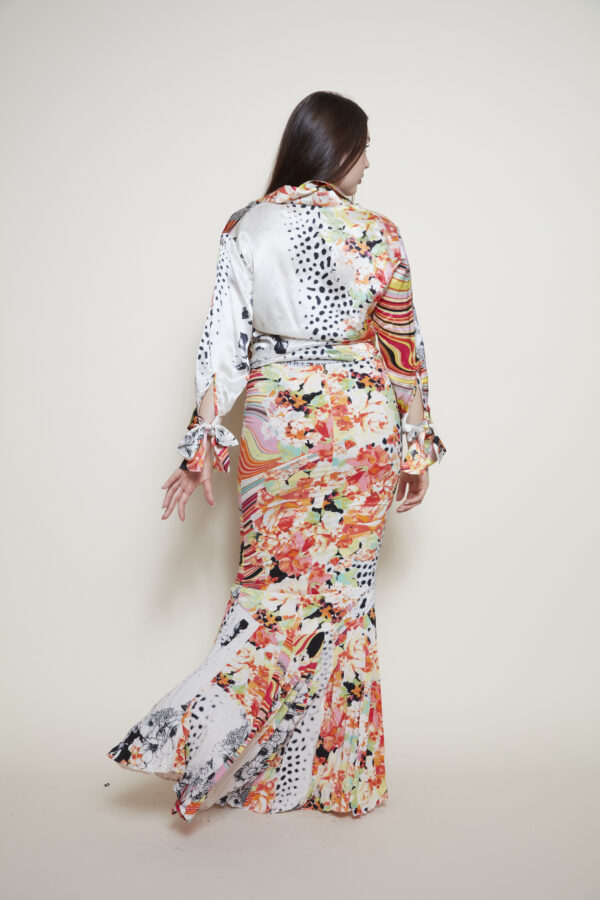 Just Cavalli Vintage Shirt and long skirt back