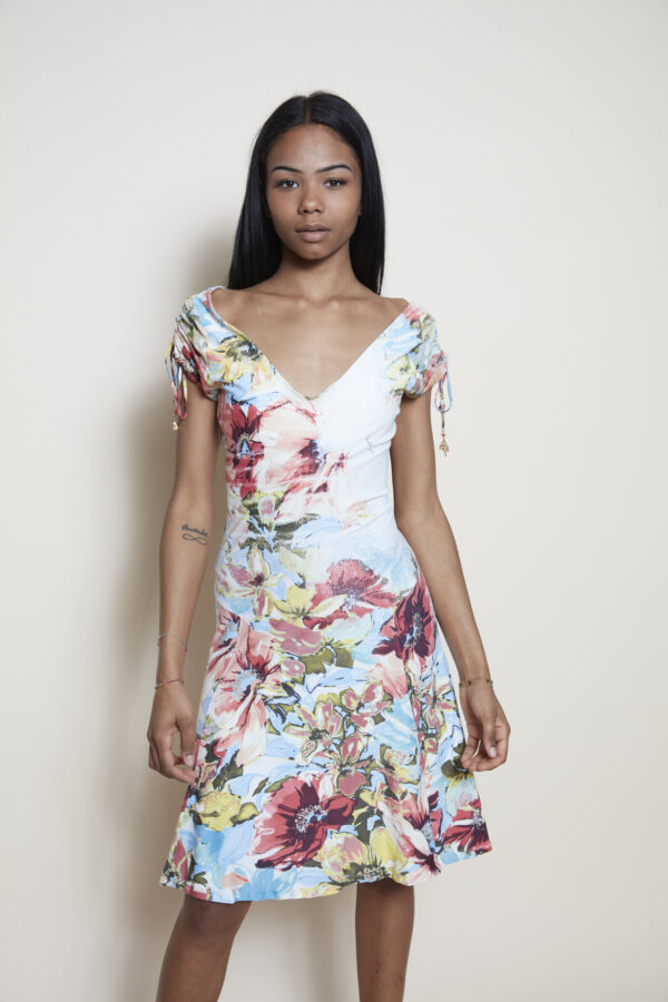 Roberto Cavalli 2003 Vintage floral mini dress
