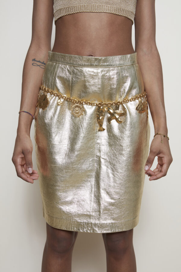 Yves Saint Laurent vintage gold belt 4