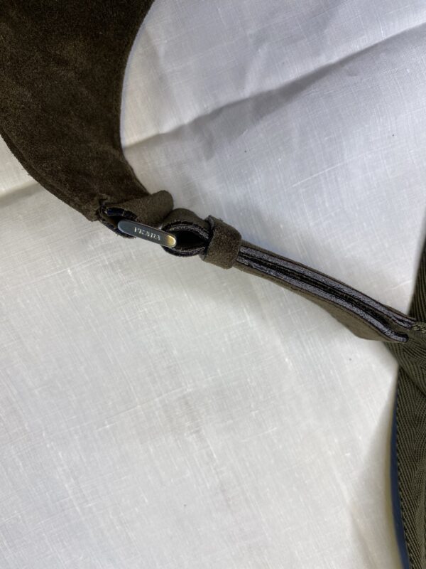 Prada suede shoulder bag with green and brown leaves 2