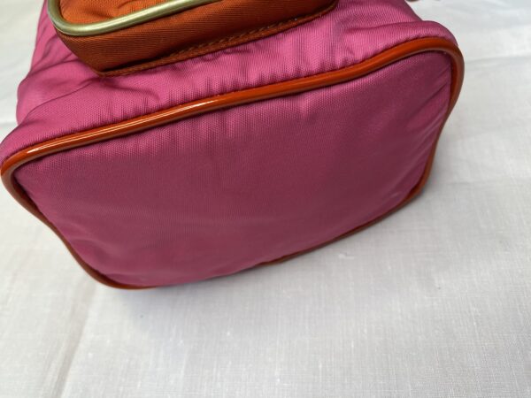 Prada red pink bucket bag 2