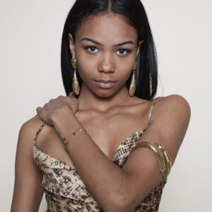 Givenchy earrings Whiting & Davis Snake bracelet 2