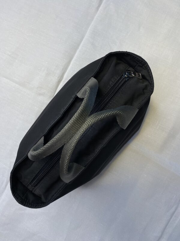 Prada black nylon mini clutch bag 3