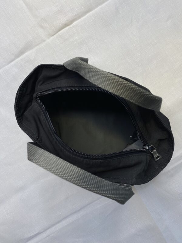 Prada black nylon mini clutch bag 2