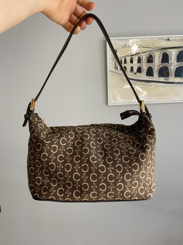 Celine vintage monogram canvas handbag 5